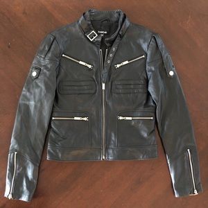 Bebe leather jacket size medium